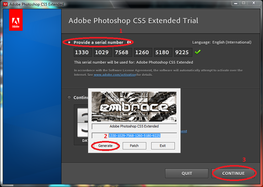 Photoshop cs5 serial number mac